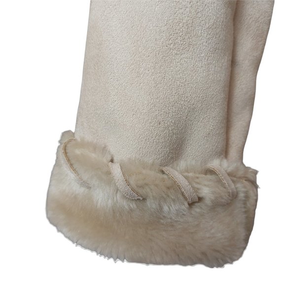 Suede Jacket  Faux Fur - Size Large - Picture 13 of 15